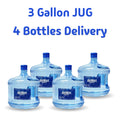4 Bottles of 3 Gallon Jug - Water and Delivery Included