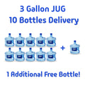 10+1 Bottles of 3 Gallon Jug - Water and Delivery Included