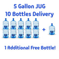 10+1 Bottles of 5 Gallon Jug - Water and Delivery Included