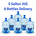6 Bottles of 5 Gallon Jug - Water and Delivery Included